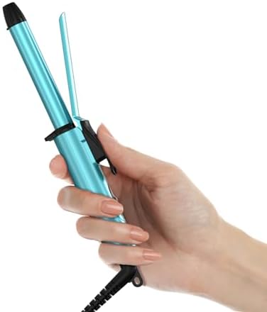 Travel Size Mini Curling Iron, Dual Voltage 1/2 Inch Ceramic Mini Hair Curler for Short Hair, Infused with Keratin & Argan Oil, Travel Curling Iron with Storage Bag