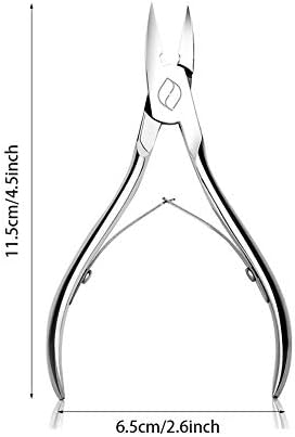 FERYES Toenail Clippers Straight Blade for Thick Toenails, Nail Clippers for Thick and Ingrown Nails - High Temperature Forging Stainless Steel Toe Nail Tools