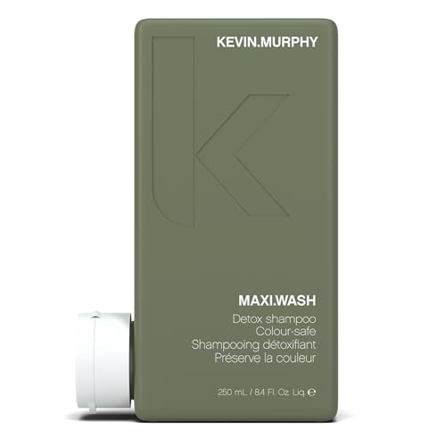 KEVIN.MURPHY MAXI.WASH - Detox Shampoo - Removes Build-Up & Minerals - Colour Safe Shampoo - Also a Scalp Shampoo - Sulphate Free & Paraben Free - 250 mL / 8.4 fl oz
