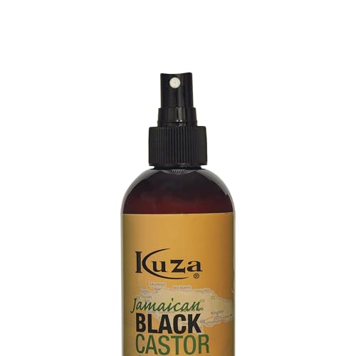Kuza Jamaican Black Castor Oil Conditioning Braid Spray - Infused with Coconut Oil - for Braids, Locs, Twists and Natural Hair, 12 fl oz