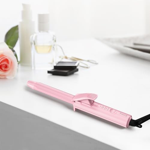 Mini Curling Iron for Short Hair, 1/2 Inch Travel Size Curling Iron Dual Voltage, Ceramic Mini Hair Curler with 3 Adjustable Temperature, Infused with Keratin & Argan Oil, with Storage Bag