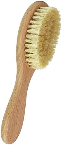 Dry Brush for Face for Smooth Radiant Skin by Zen Me, Natural Face Exfoliator Tool to Unclog Pores, Promote Lymph Flow & Reduce Swelling, Facial Brush with Natural Boar Bristles & Polished Wood Handle