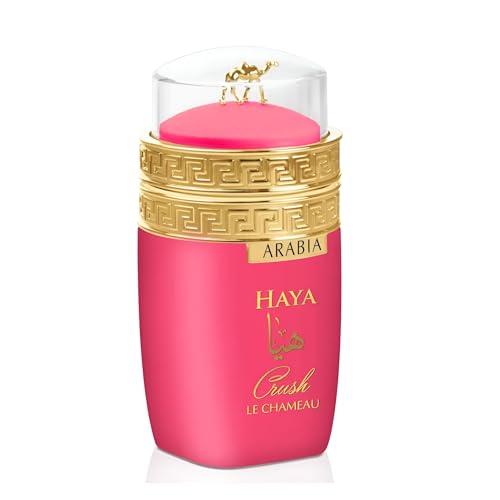 Arabian Haya Crush Eau De Parfum for Women 100 Ml / 3.4Oz - Original Fragrance From Dubai - Sweet Parfume With Notes of Sour Cherry, Raspberry, Marshmallow - Best Alternative of Yara's Candy