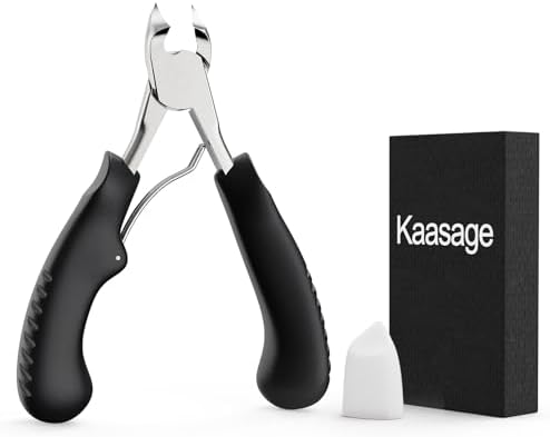 Nail Clippers for Thick & Ingrown Toenails - Sharp Curved Blade & Non-Slip Handle -Toenail Clippers for Men, Women, and Seniors - Professional Heavy-Duty Pedicure Tool Gift