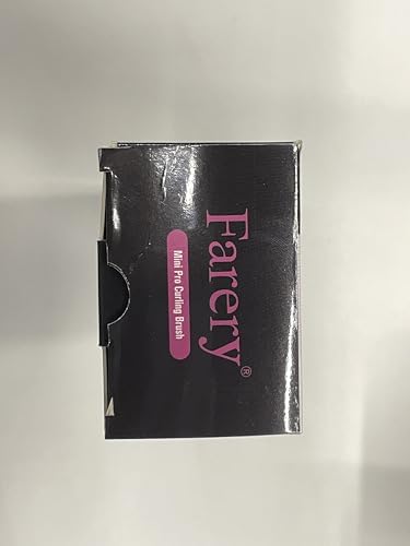 Mini Thermal Brush 3 Temperature Adjustable, Travel Curling Iron for Short Hair 1 Inch, Heated Round Brush for Soft Curls, Lightweight Curling Wand Perfect for Bouncy Hair, Dual Voltage