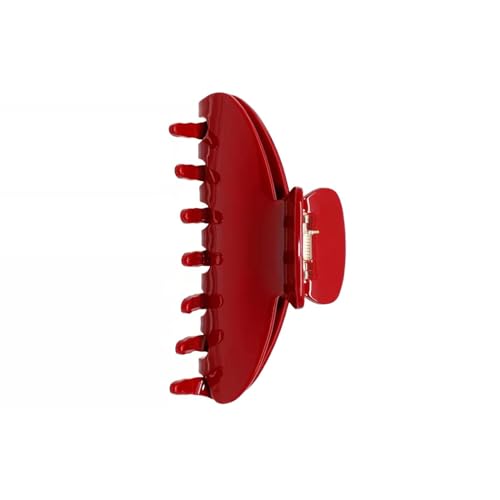 The OideGuiing Durable Acetate Hair Clips - 4-Inch Cherry Red Claw Clips for Fine and Thick Hair (Red)