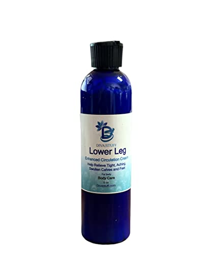 Lower Leg and Foot Enriched Circulation Cream for Tight, Aching and Swollen Calves and Feet by Diva Stuff