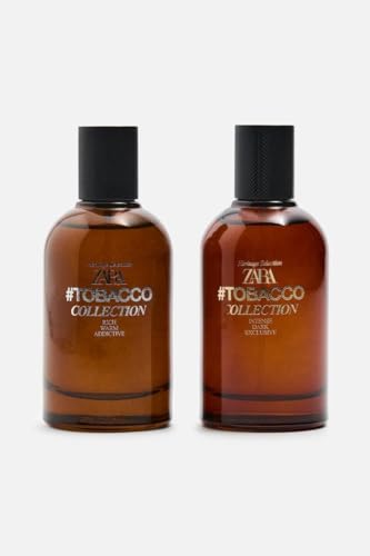 Zara Men’s TOBACCO COLLECTION Rich/Warm/Addictive/Intense/Dark/Exclusive 2X Eau De Toilette 3.4 fl.oz. each