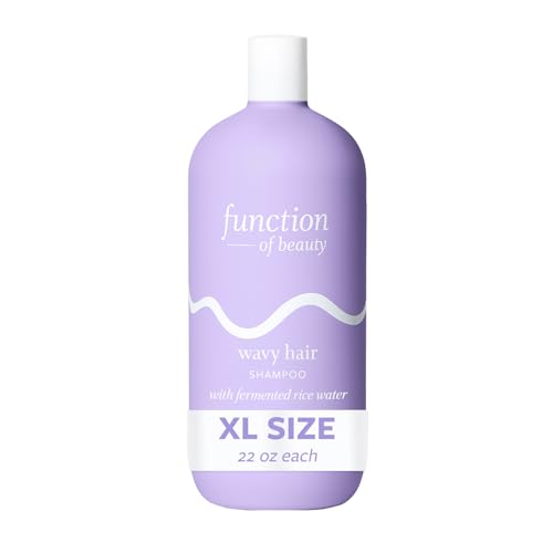 Function of Beauty Wavy Hair Shampoo, 22 oz - Formulated with Fermented Rice Water to Strengthen and Promote Elasticity, Sulfate Free, Customizable Haircare