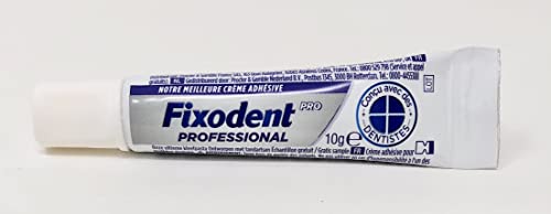 Fixodent Professional Denture Adhesive Cream 10g, Travel Size (Pack of 10)