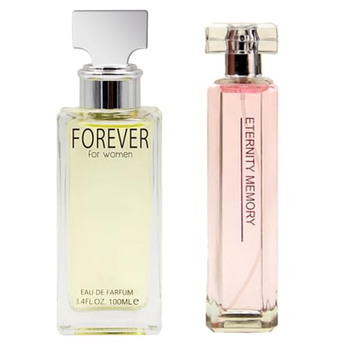 Forever and Eternity Parfum for Women combo set 3.4oz / 100ml Bottle each Eau De Parfum (Fragrance for Women Pack of 2)