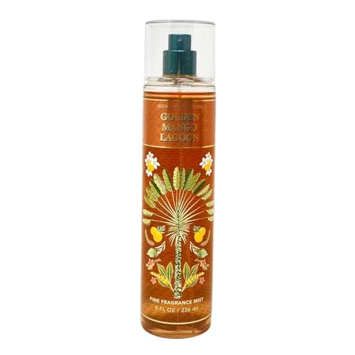 Bath and Body Fine Fragrance Mist Golden Mango Lagoon 8oz Body Spray Perfume Mist Bottle