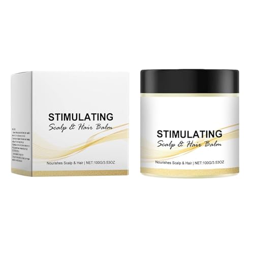 Stimulating Scalp and Hair Balm, Nourishes Scalp & Hair, Shea Butter and Mango Butter Blend (1Pcs)