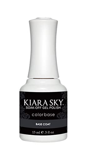 KIARA SKY Gel Polish Base Coat 0.5 fl oz | creates an adhesive bond between the nail plate and gel polish