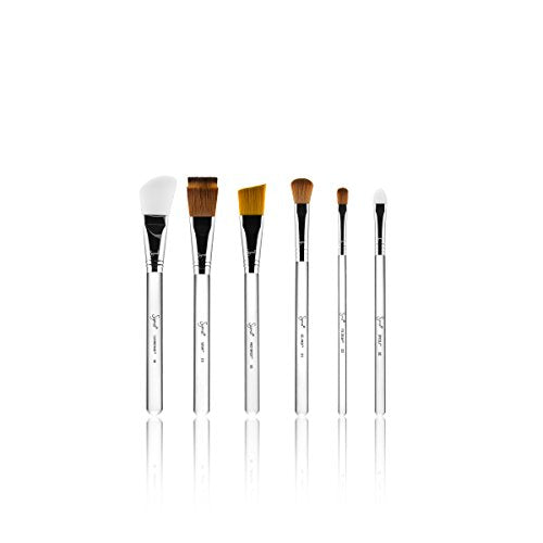Sigma Beauty Skincare Brush Set – Skincare Brushes for Applying Skincare Products to Face and Skin, Includes 6 Skincare Tools for Masks, Creams, Gels, and Serums (6 Pcs)