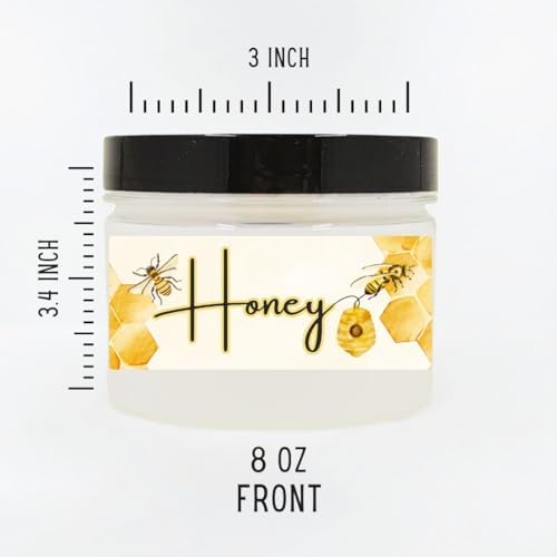 Body Powder for Women & Men Scented Honey Fragrance, Perfume Dusting Powder, Scented with Fragrance & Essential Oils, Talc-Free 8oz Container with Lid, Made in USA