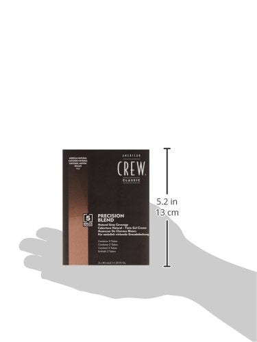 American Crew Men's Temporary Hair Color, Temporary Hair Dye, Natural Gray Coverage, Mednatural, 1.35 Fl Oz