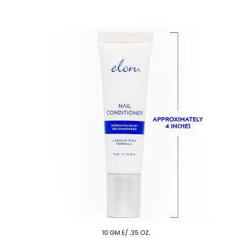 Elon Lanolin-Rich Nail Conditioner, Strengthens Nails & Protects Cuticles, Recommended by Dermatologists & Podiatrists (10g tube)