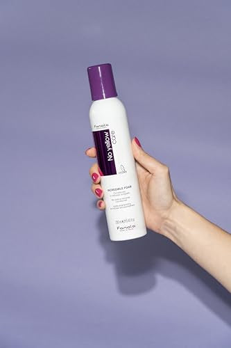Fanola No Yellow Incredible Foam - Purple Hair Conditioner Mousse Toner With Violet Pigments Removes Yellow And Brassiness On Bleached, Blonde Or Highlighted Hair 8.4oz