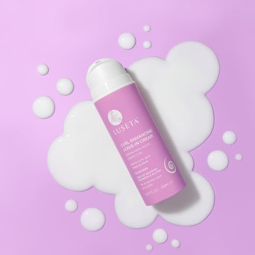 Luseta Curl Defining Cream Enhances Waves and Curls Hydrating and Moisturizing Leave in Cream for Curly Hair Frizz Control Add Shine Sulfate Free 5.07 oz