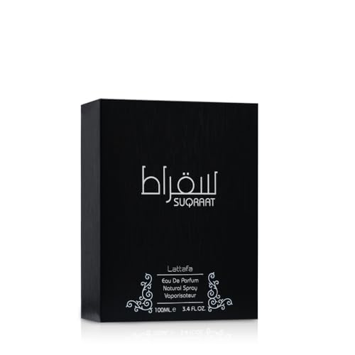 Lattafa Suqraat - Fresh, Spicy, Aromatic, Woody - Eau de Parfum Long-Lasting Fragrance for Men, 3.4 Ounce / 100 ml