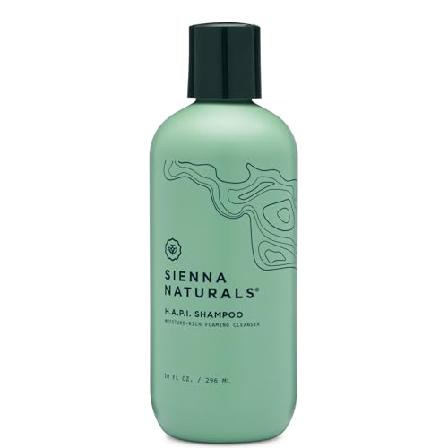 Sienna Naturals - HAPI Shampoo – Anti Frizz - Sulfate-Free, Scalp-Nourishing & Hydrating Cleanser – Gently Removes Buildup Without Stripping – pH-Balanced, Vegan & Clean Formula - 11oz