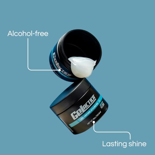Gelactica Max Control Hair Gel for Men – Alcohol-Free, Strong Hold Styling Gel - Natural Extracts for Long-Lasting Hold and Shine, Slick Back Hair Gel Rev320