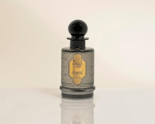 Sapil Royale Flair Unisex Eau De Parfum – Spicy Woody Oud & Amber Blend – Long-Lasting Premium Luxury Fragrance for Men & Women – Arabic Dubai Perfume – 3.38 oz