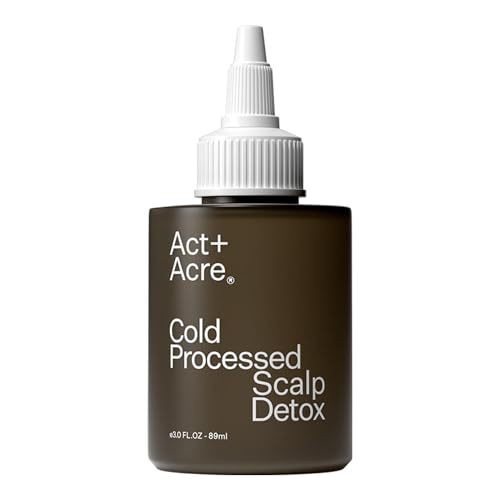 ACT+ ACRE Cold Processed Scalp Detox Oil - Sulfate-Free Care for Flaky, Dry and Itchy Scalp - Promotes Thicker, Fuller-Looking Hair
