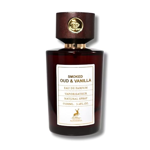 Maison Alhambra Smoked Oud & Vanilla for Unisex Eau de Parfum Spray, 3.4 Ounce / 100 ml