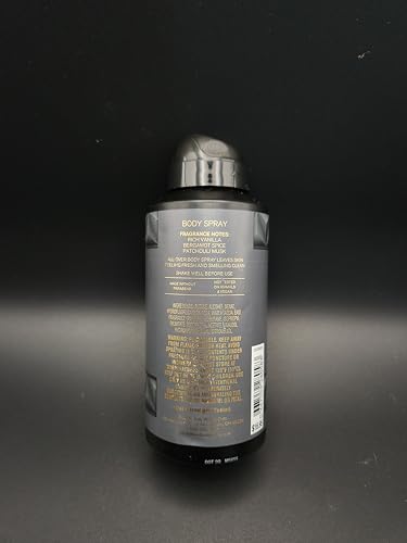 Bath and Body Vanilla Noir Men's Collection Body Spray | 3.7 fl oz pack of 1 (Men's deo)