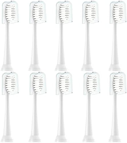 Replacement Toothbrush Heads 10 Pack Compatible with TAO Clean Electric Toothbrush,White