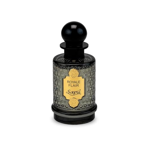 Sapil Royale Flair Unisex Eau De Parfum – Spicy Woody Oud & Amber Blend – Long-Lasting Premium Luxury Fragrance for Men & Women – Arabic Dubai Perfume – 3.38 oz