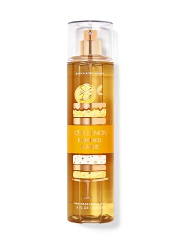 Bath & Body Works Fine Fragrance Body Spray Mist 8 fl oz / 236 mL (Iced Lemon Pound Cake)