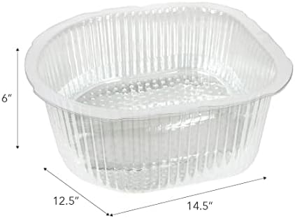 ForPro Professional Collection Universal Pedi Bath Liners - 50% THICKER - Fit Footsie Bath, Disposable Pedicure Foot Tub Liners for Foot Spa Basins & Foot Bath Soaks, Clear, 100-Count