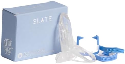Slate Flosser Refills - 20 nHa Floss Heads | Reusable Woven Floss, Floss Without PFAS & Unwaxed Dental Floss | Slate Flosser Floss Refill | Includes Tongue Scraper & Gum Scraper