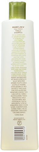 Trader Joe's Tea Tree Tingle Shampoo with Peppermint, Tea Tree and Eucalyptus Botanicals, 16-Ounces