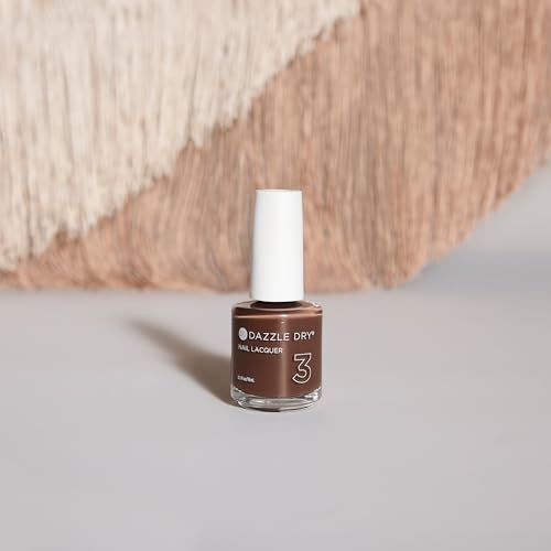 Dazzle Dry Nail Lacquer (Step 3) - Fringe - A milk chocolate brown. Full coverage cream. (0.5 fl oz)
