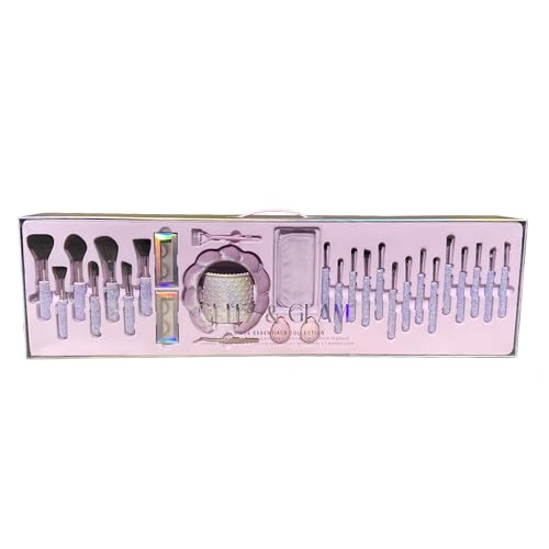 Glitz & Glam | Collection Brush Set Purple Pearl Mega Bling, 30 Pcs