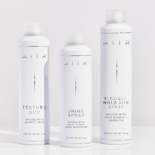 AIIR Shine Spray -Smoothing Spray for Glossy Sleek Hair, Humidity and Frizz Shield Spray, Gloss Spray, Lightweight Spray Coats and Protects Hair, Enhance Shine & Color with Reflect, 6 oz