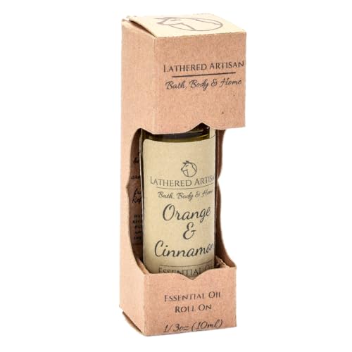 Alcohol Free | Citrus Spice | Orange & Cinnamon - Natural Essential Oil Perfume Cologne | Paraben Free Phthalate Free Plant Based Oil Perfume and Cologne, Nourishing, and Uniquely Handcrafted (Orange Cinnamon - Roll On)