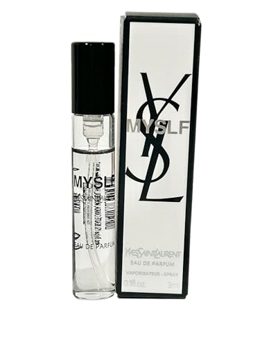YVES SAINT LAURENT YSL Men MYSLF SPRAY Perfume MINI SMALL TRAVEL SIZE 3 ml / 0.1 Fl oz, Black