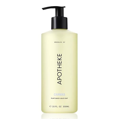 APOTHEKE Liquid Hand Soap, Canvas (10 Fl Oz) - Hydrating Hand Wash with Natural Coconut & Aloe Vera