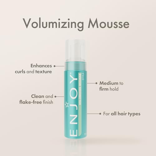 ENJOY Volumizing Mousse (6.8 OZ) Volume Building Mousse; Lightweight Ingredients add Extra Body