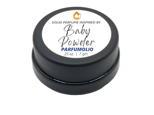 Baby Powder Solid Perfume Unisex Portable Non-Spill Fragrance Concentrated Long Lasting 7gm / 0.25 oz