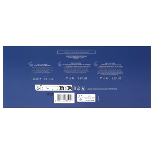 Salvatore Ferragamo Subtil for Men - 3 Pc Gift Set 3.4oz EDT Spray, 2.5oz Shampoo and Shower Gel, 1.7oz After Shave Balm