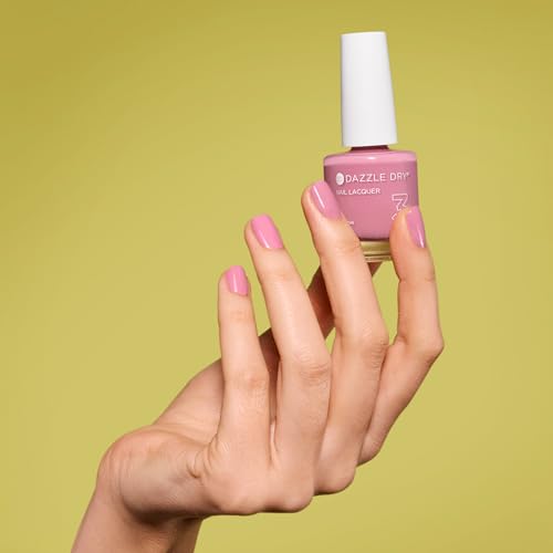 Dazzle Dry Nail Lacquer (Step 3) - Picking Peonies - A romantic pinky mauve. Full coverage cream. (0.5 fl oz)