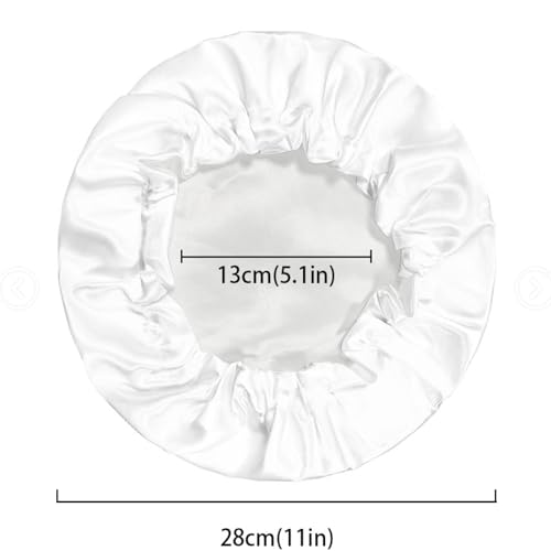 Floral Axolotl Kids Girls Sleeping Cap with Elastic Band Softy Baby Bonnet Large Tops, Comfortable Sleep Bonnet Night Sleep Caps