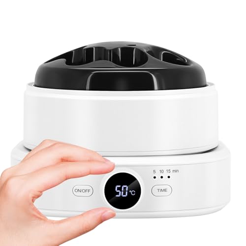 Adjustable Temperature Electric Nail Soaking Bowl, Electric Soak off Gel Polish Remover Machine Removes Nail Polish, Dip Powder, Acrylic, Press on Nails for Salon Home Use
