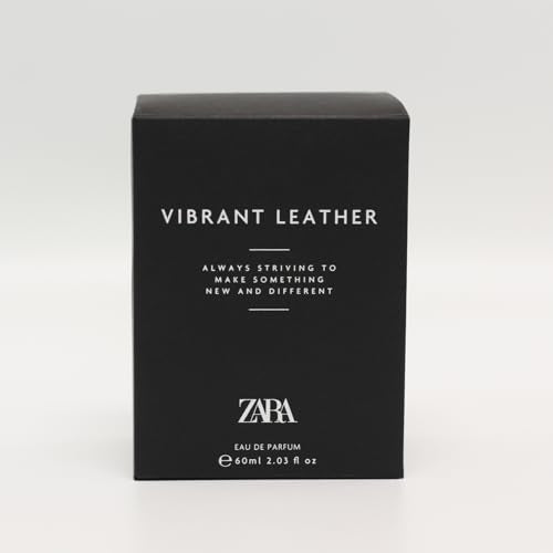 Zara Vibrant Leather EDP Eau De Parfum Cologne for Men 60 ML (2.03 FL. OZ)